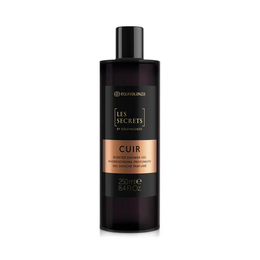 SHOWER-GEL-CUIR_web.webp Les Secrets Cuir 383 Perfumed Bath Gel - Image 1